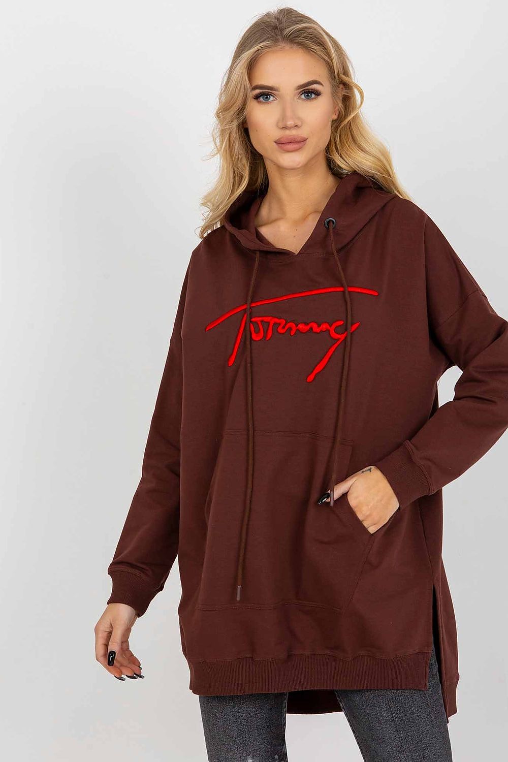   Bluza Damska Model VI-BL-335.25X Dark Brown - Factory Price 