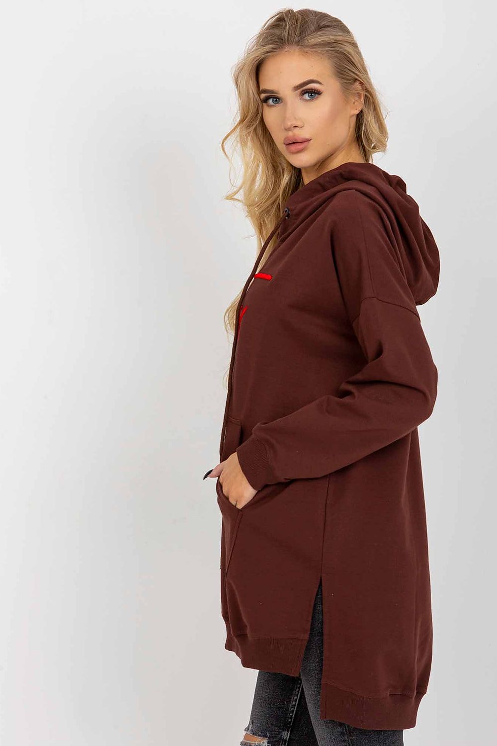   Bluza Damska Model VI-BL-335.25X Dark Brown - Factory Price 