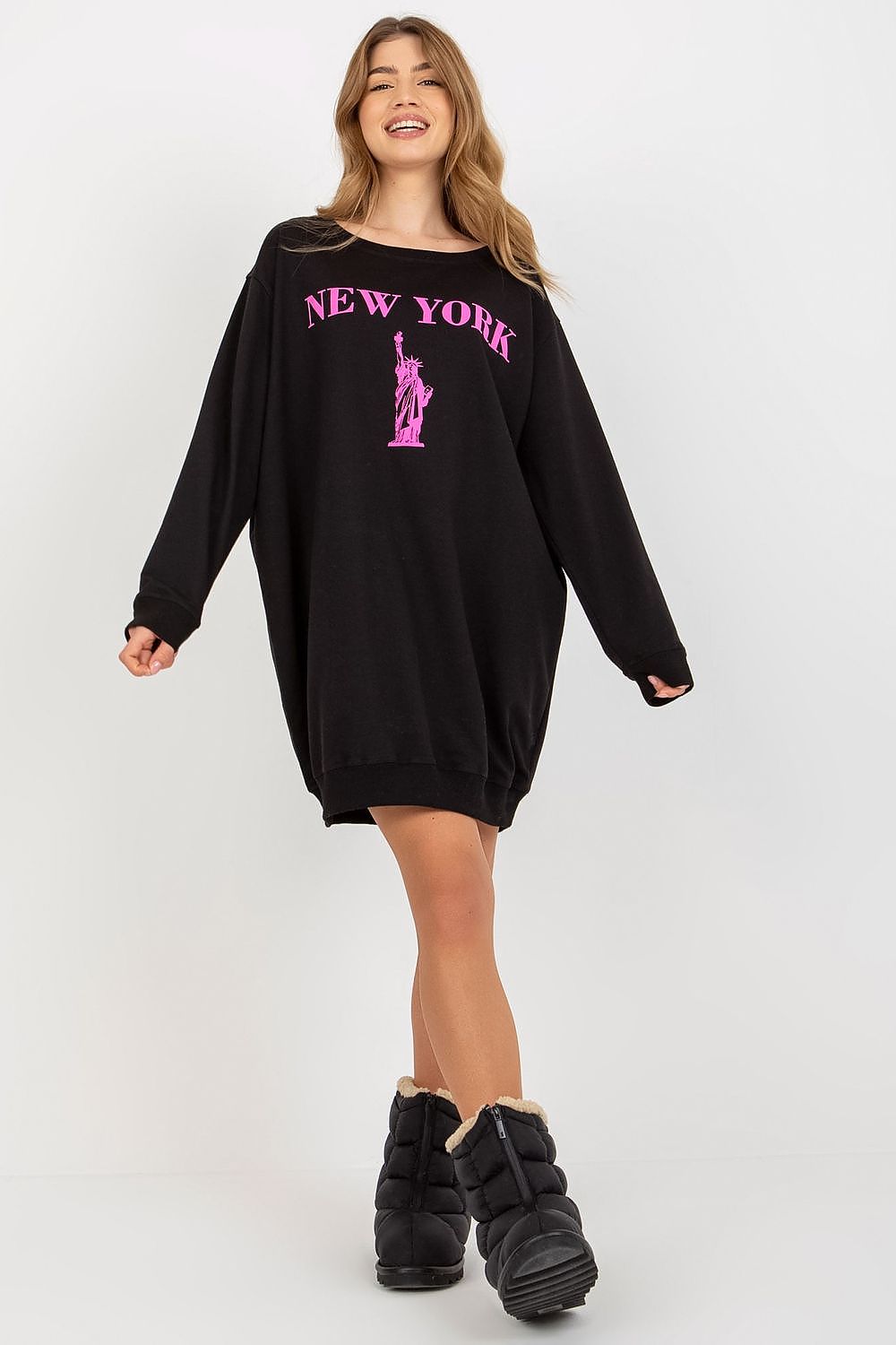   Bluza Damska Model VI-BL-3212.15X Black/Pink - Factory Price 