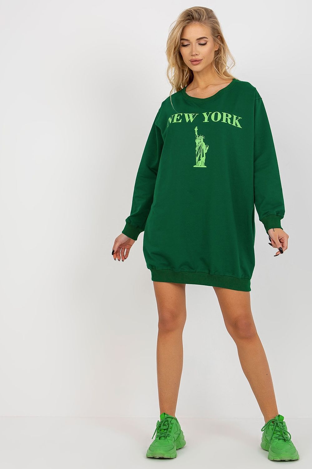   Bluza Damska Model VI-BL-3212.15X Dark Green - Factory Price 