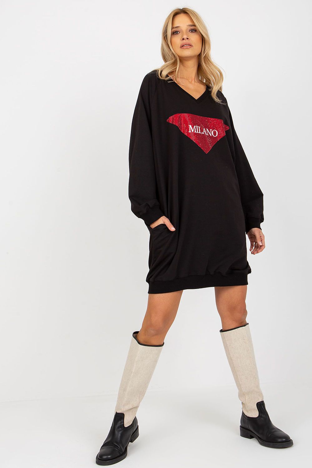   Bluza Damska Model VI-BL-3113.73P Black - Factory Price 