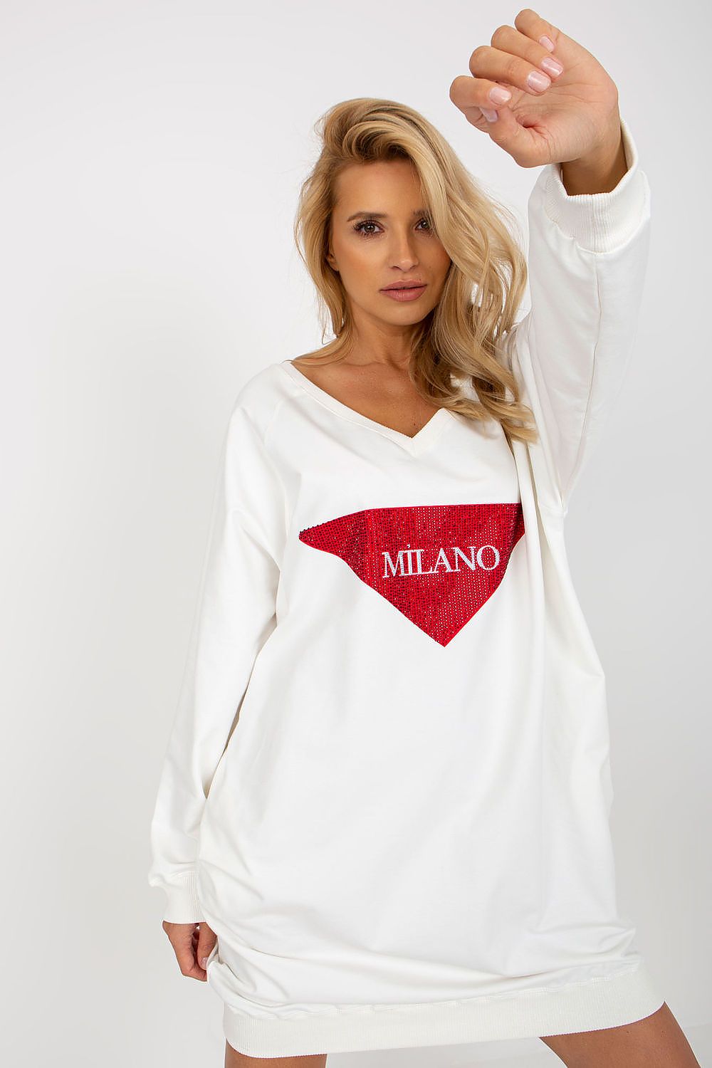   Bluza Damska Model VI-BL-3113.73P Ecru - Factory Price 