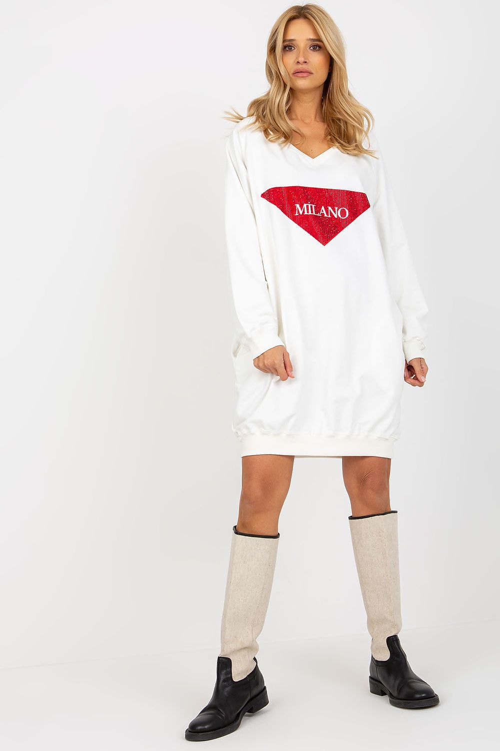   Bluza Damska Model VI-BL-3113.73P Ecru - Factory Price 