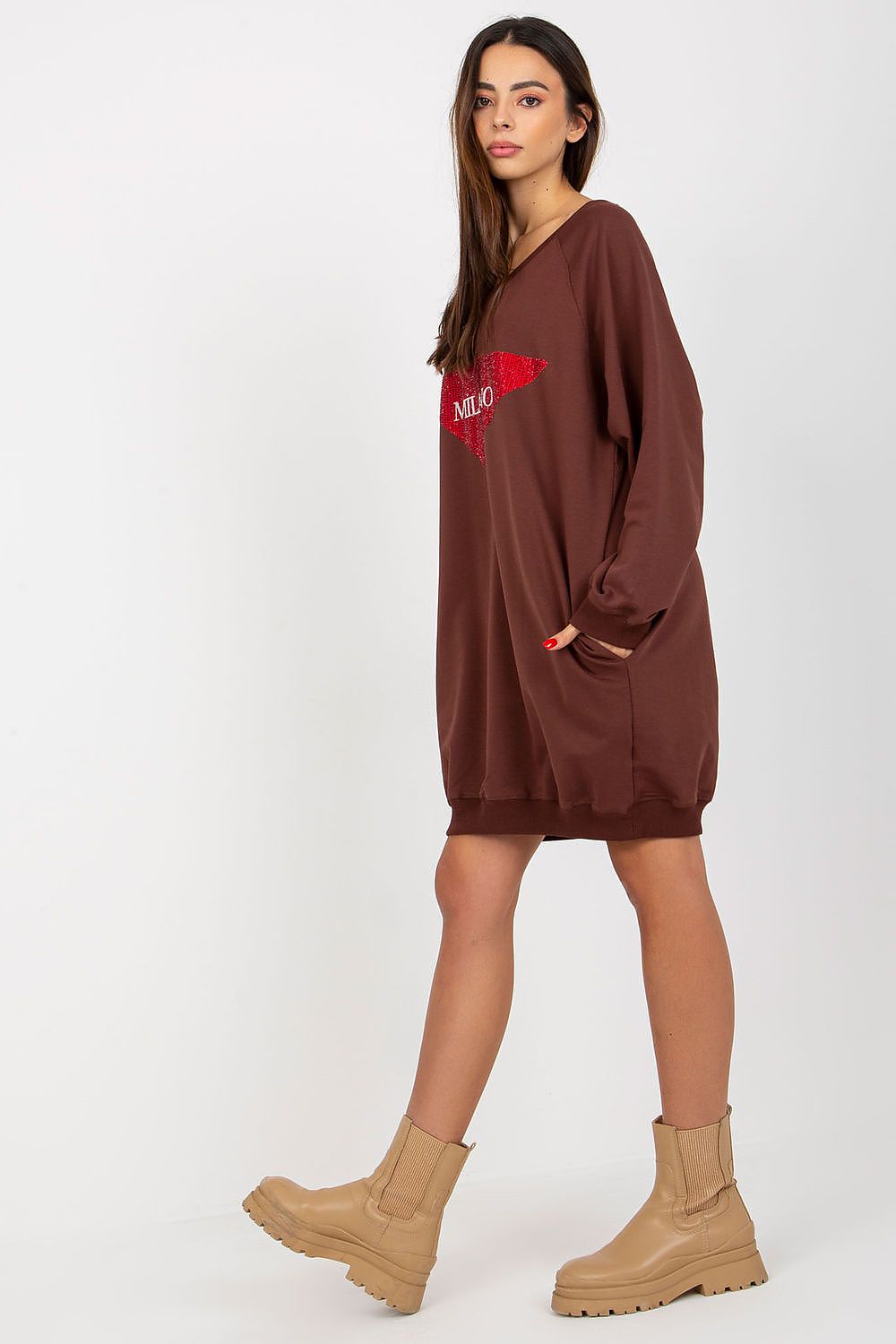   Bluza Damska Model VI-BL-3113.73P Dark Brown - Factory Price 