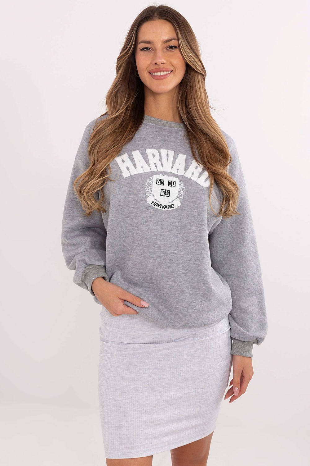   Bluza Damska Model EM-BL-617-16.01X Grey Melange - Factory Price 
