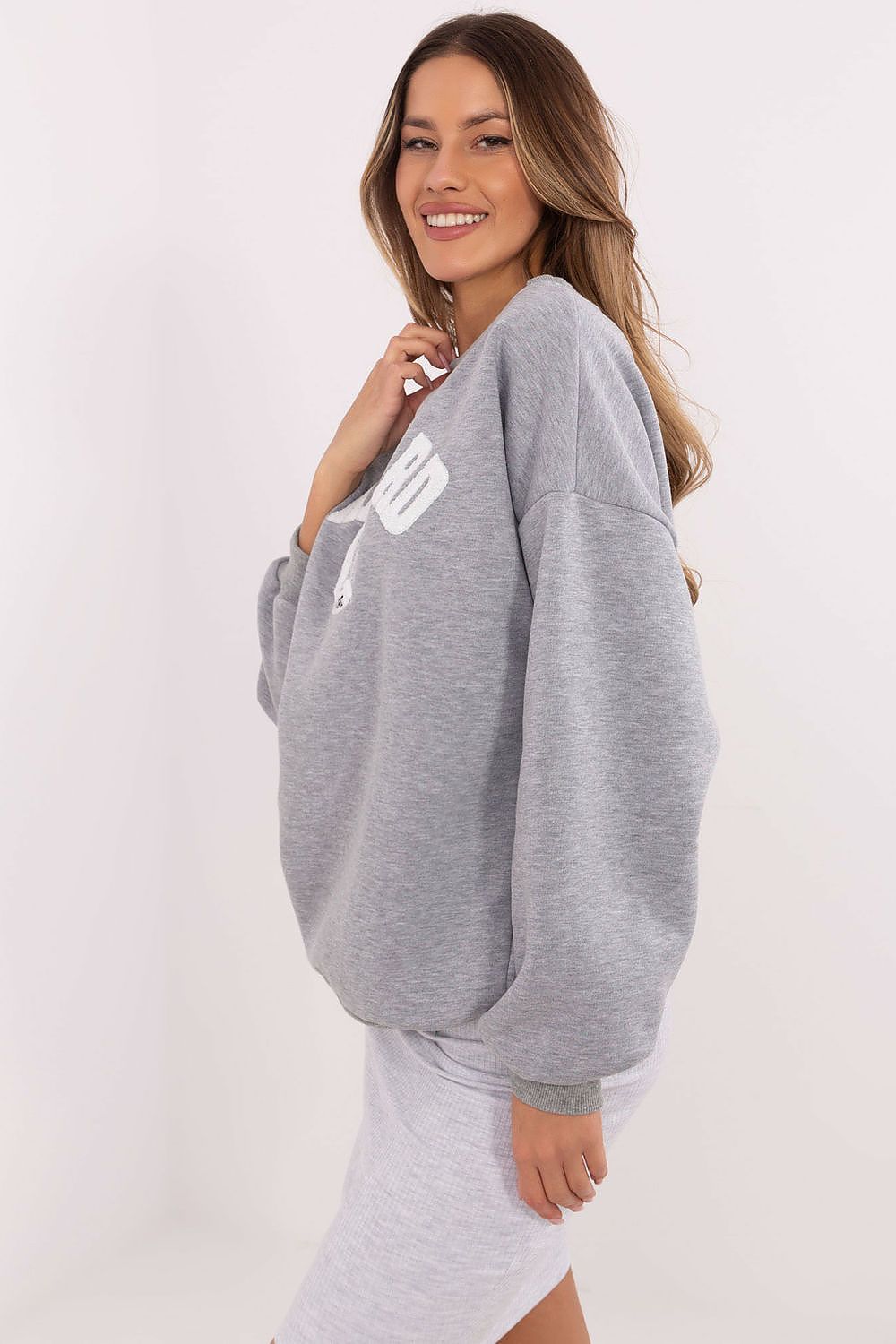   Bluza Damska Model EM-BL-617-16.01X Grey Melange - Factory Price 