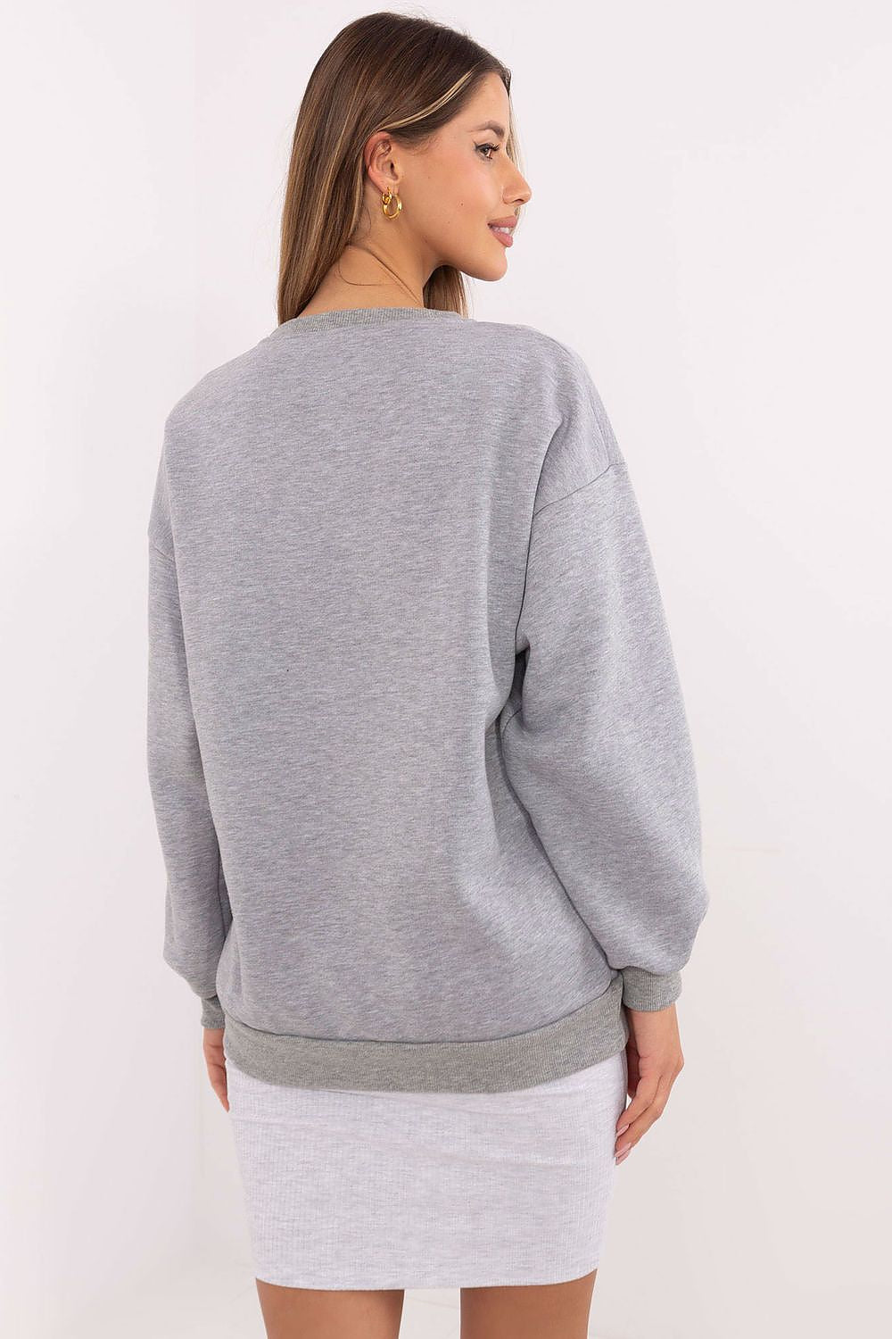   Bluza Damska Model EM-BL-617-16.01X Grey Melange - Factory Price 