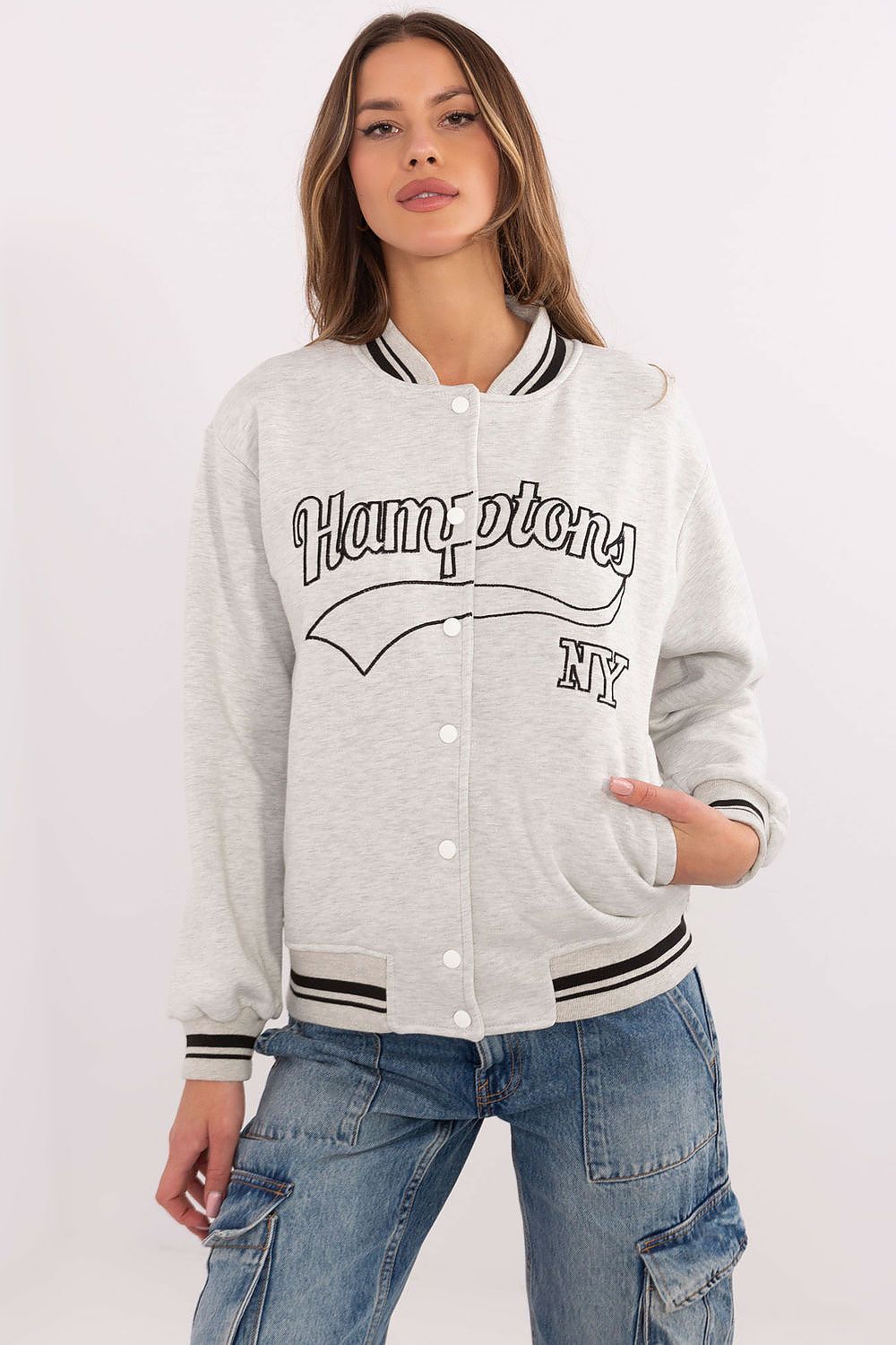   Bluza Damska Model EM-BL-895.13X Light Grey - Factory Price 