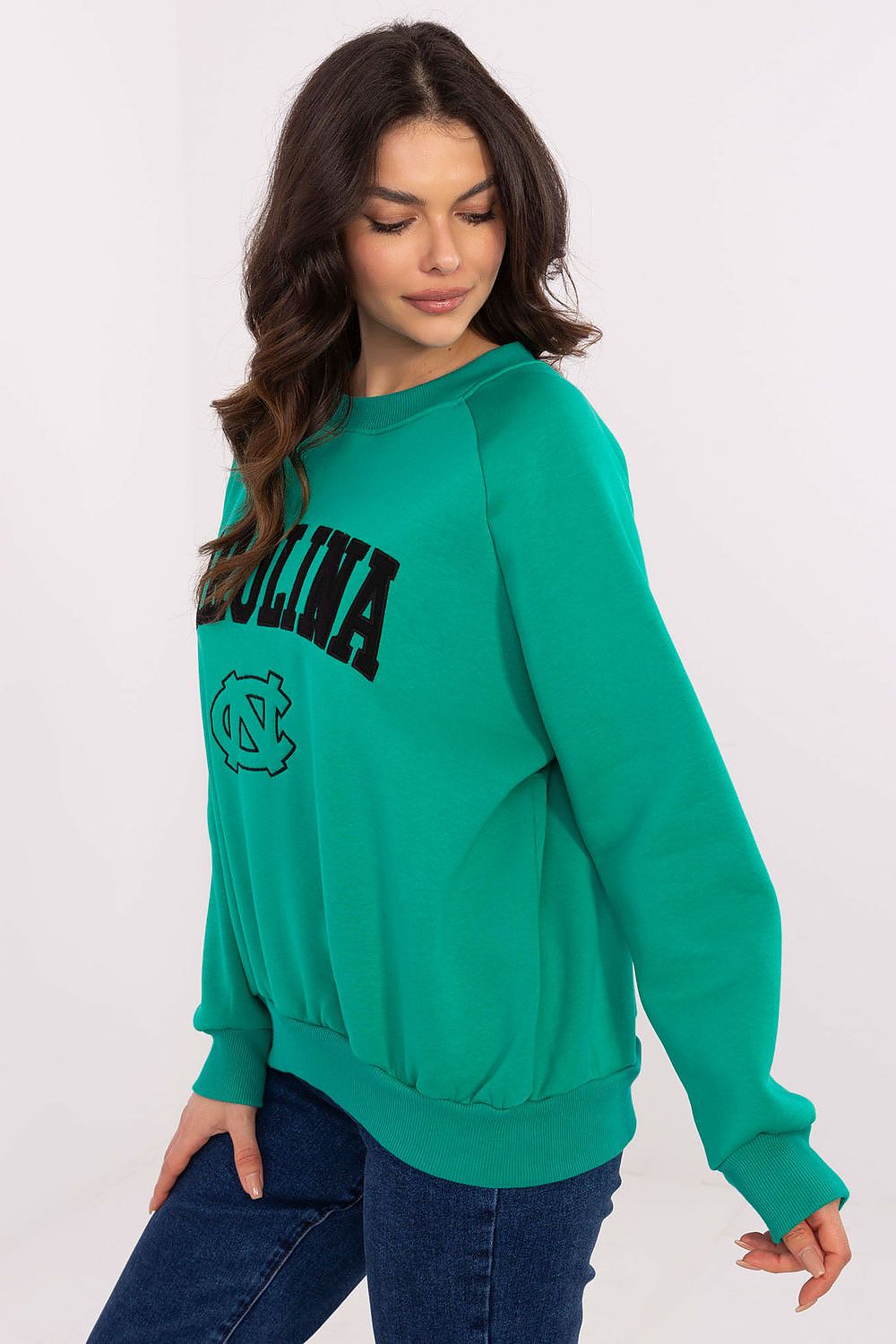   Bluza Damska Model EM-BL-857-1.02X Turkus - Factory Price 