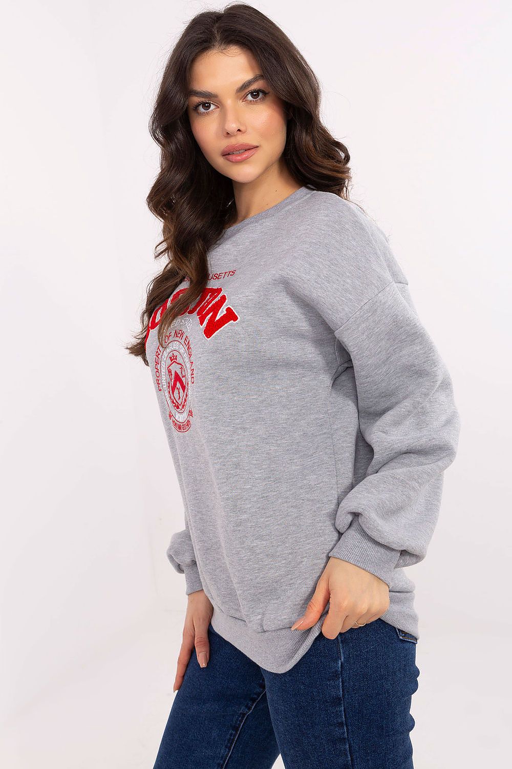   Bluza Damska Model EM-BL-617-15.51P Light Grey - Factory Price 