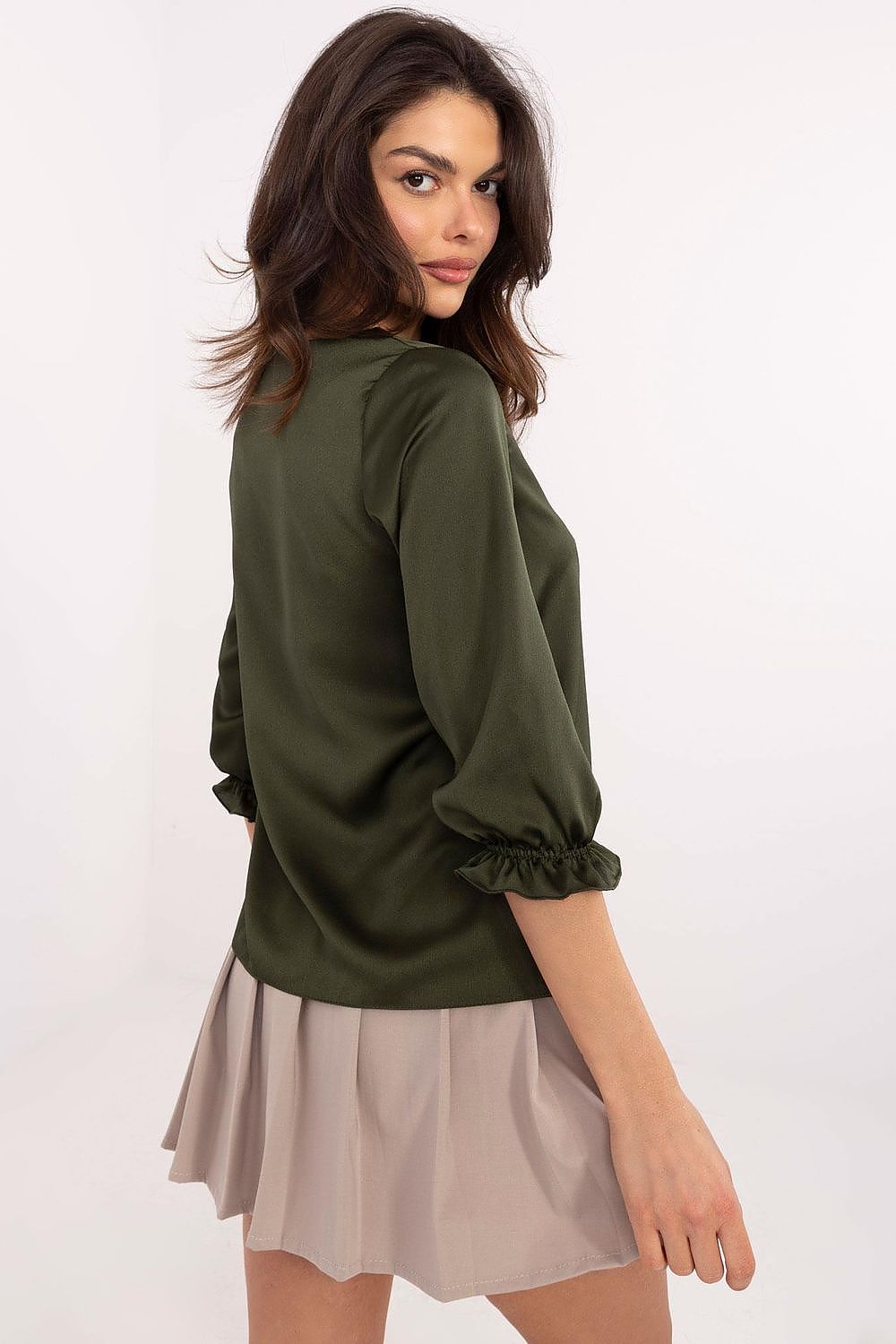   Bluzka Model LK-BZ-509950.89 Khaki - Lakerta 