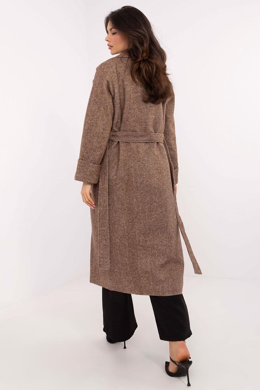   Płaszcz Damski Model LK-PL-509835.18P Brown - Lakerta 