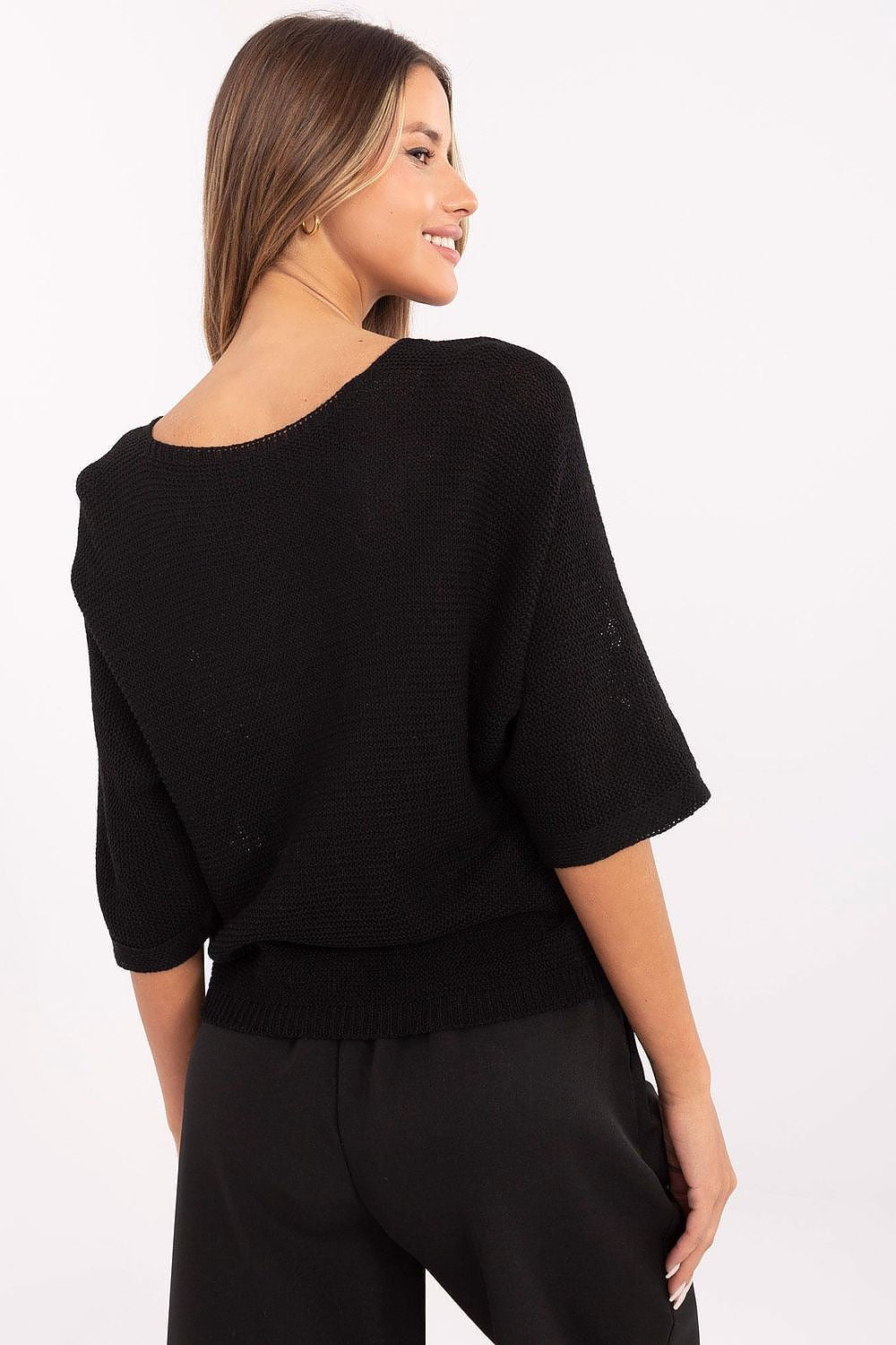   Sweter Damski Model MI-SW-2102.14 Black - Italy Moda 
