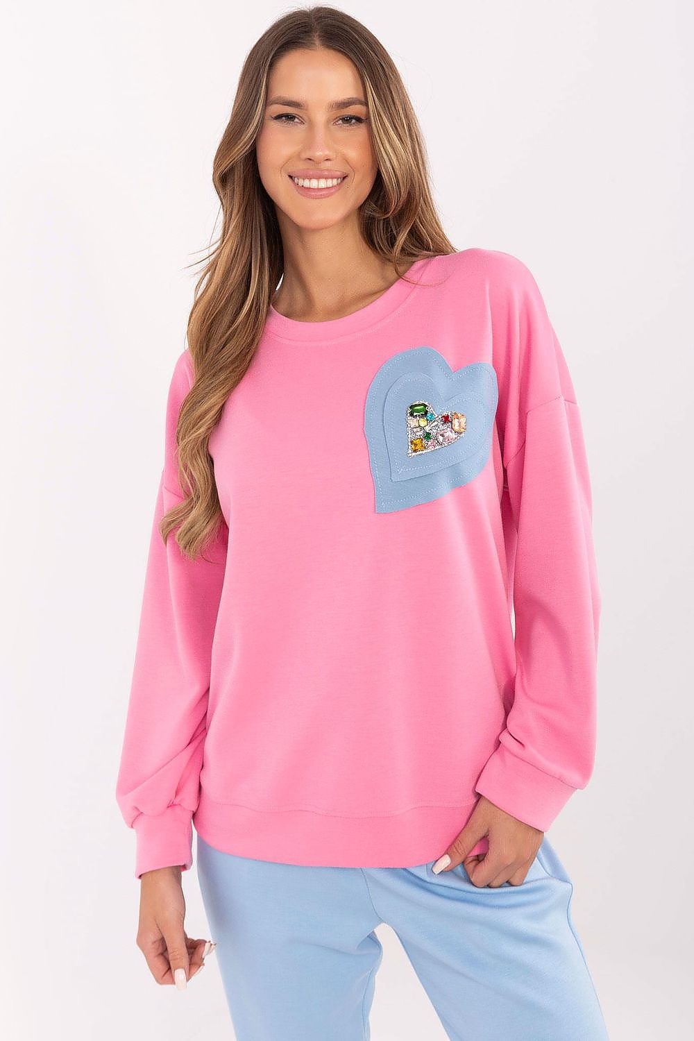   Bluza Damska Model DHJ-BL-20322.72 Pink - Italy Moda 