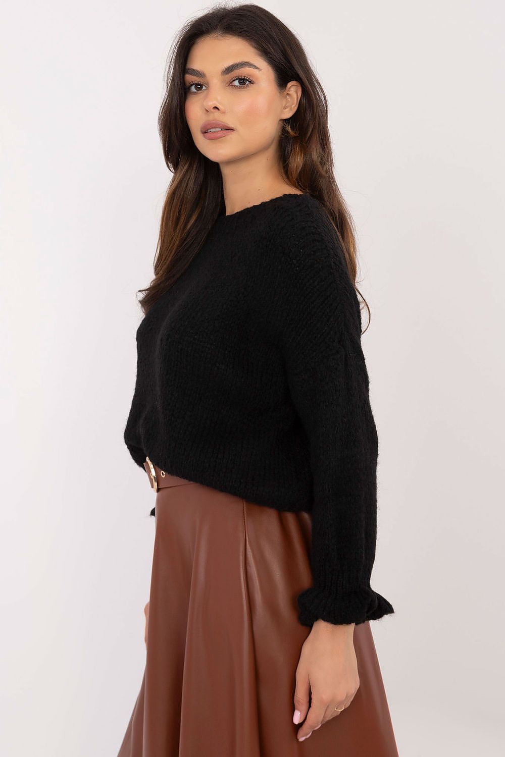   Sweter Damski Model MI-SW-2912.10X Black - Italy Moda 