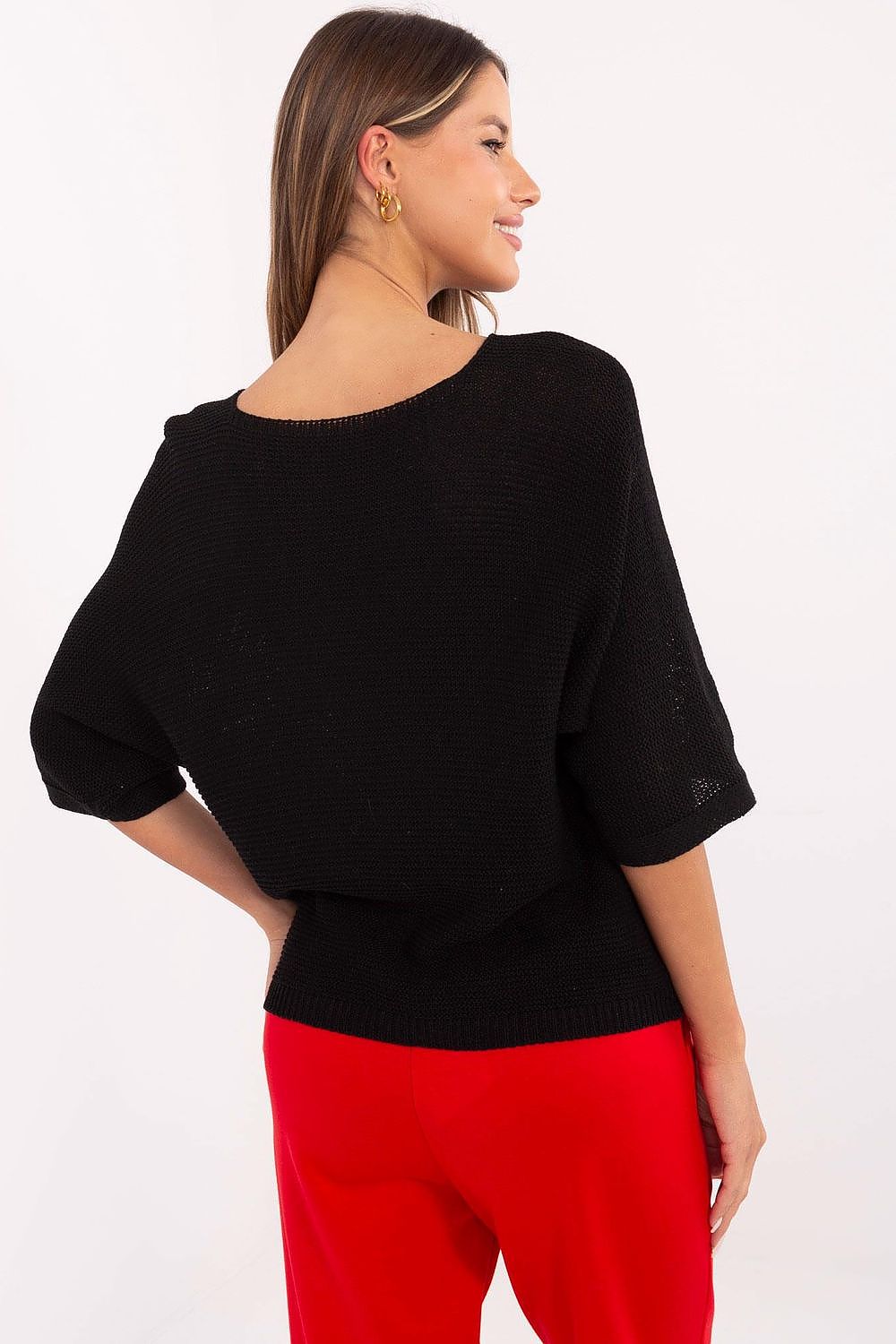   Sweter Damski Model MI-SW-2101.06 Black - Italy Moda 
