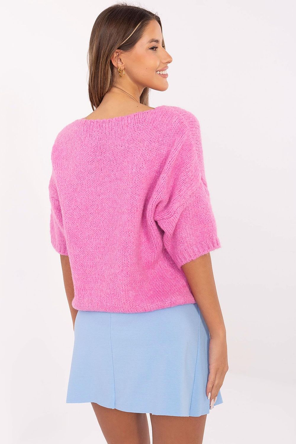   Sweter Damski Model MI-SW-2103.07 Pink - Italy Moda 