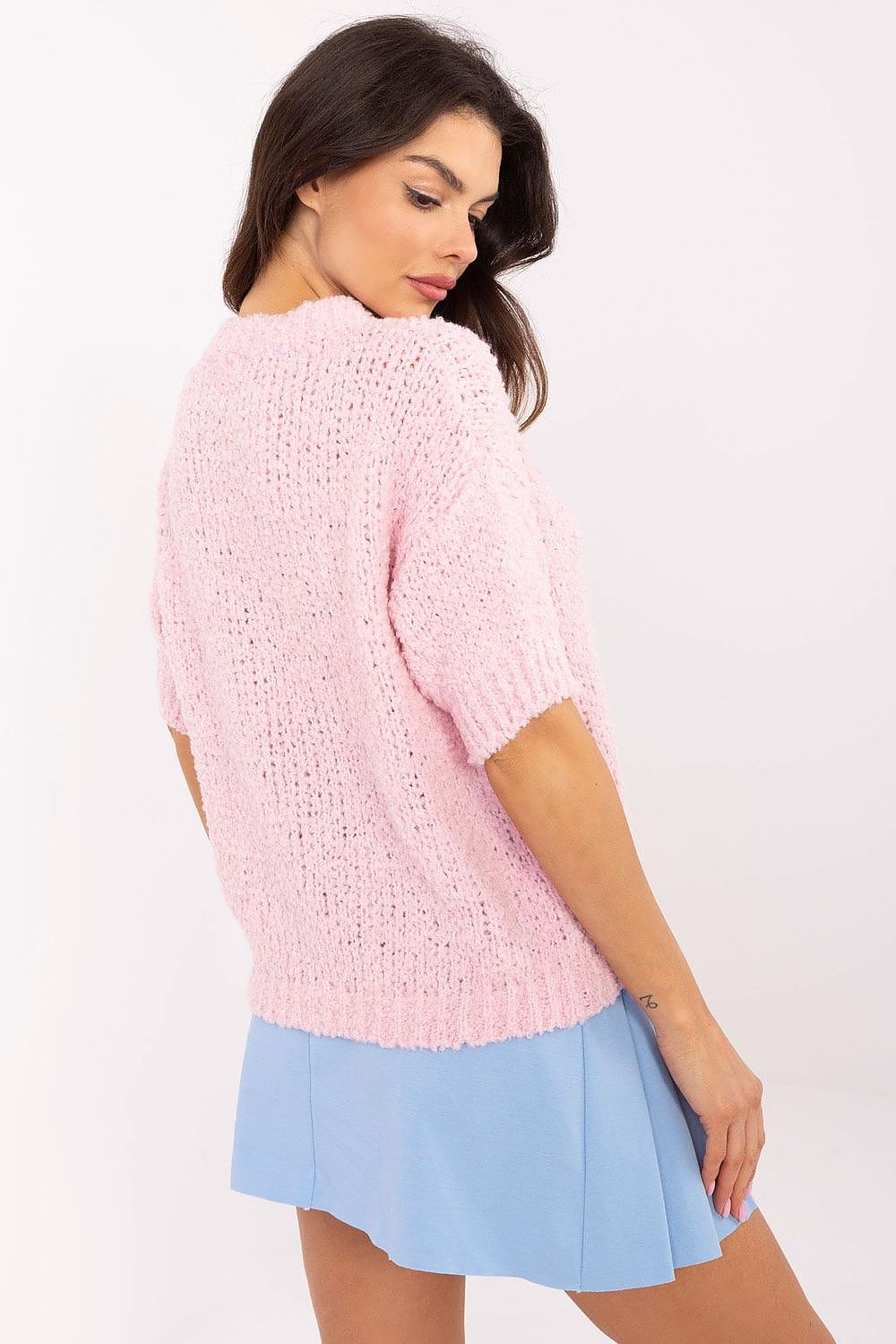   Sweter Damski Model MI-SW-2701.23 Light Pink - Italy Moda 
