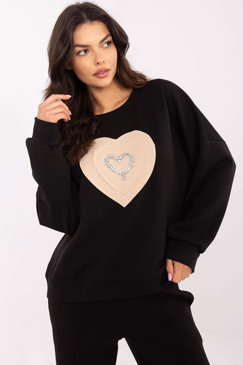   Bluza Damska Model MI-BL-271594.85 Black - Italy Moda 
