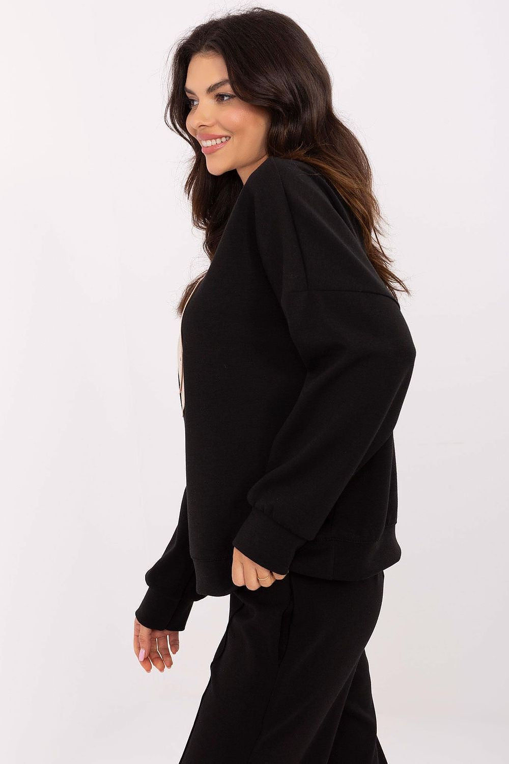   Bluza Damska Model MI-BL-271594.85 Black - Italy Moda 