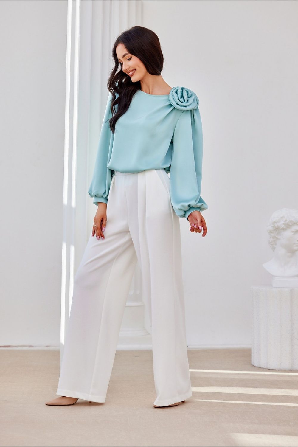   Bluzka Model Evelyn MIE BLU0194 Mint - Roco Fashion 