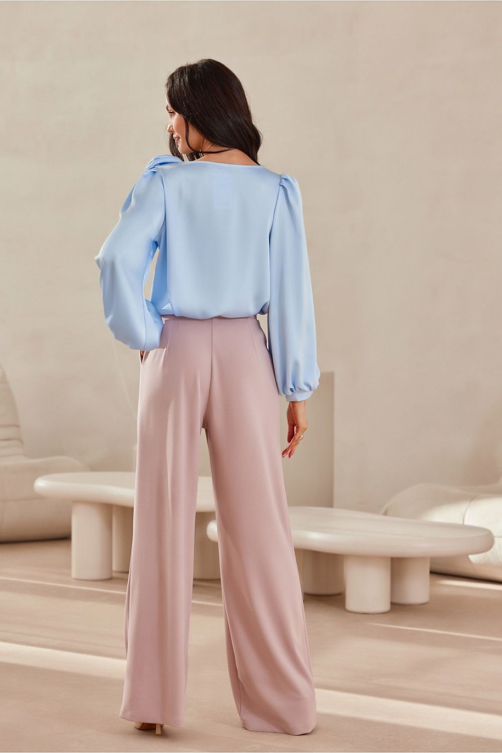   Bluzka Model Evelyn BLE BLU0194 Blue - Roco Fashion 