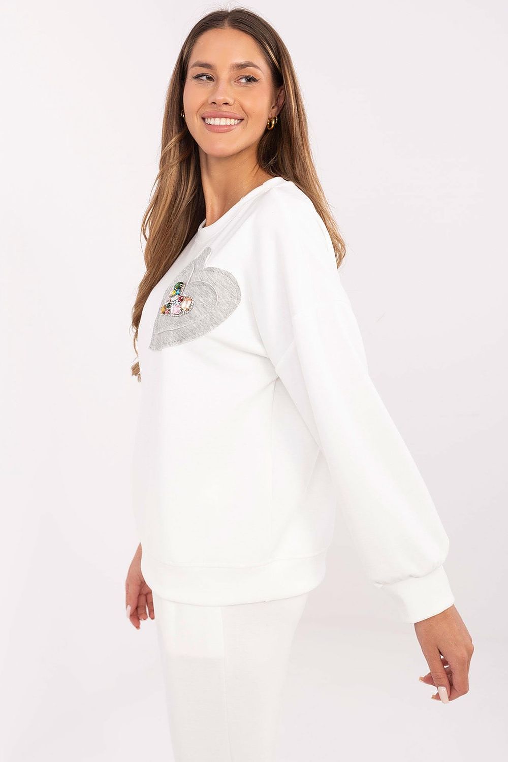   Bluza Damska Model DHJ-BL-20322.72 Ecru - Italy Moda 