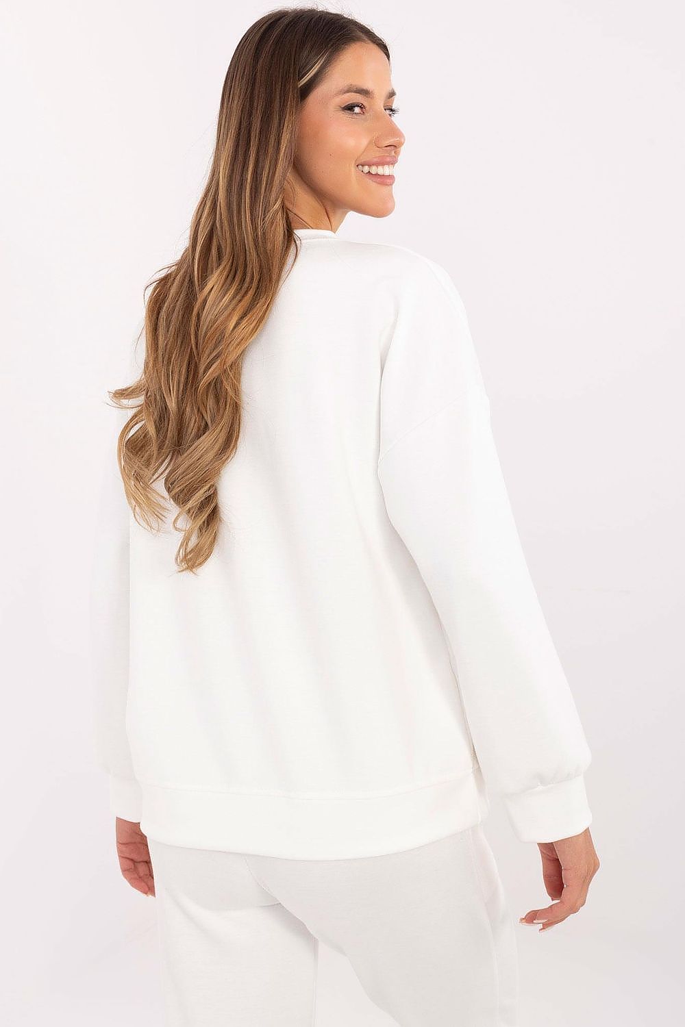   Bluza Damska Model DHJ-BL-20322.72 Ecru - Italy Moda 