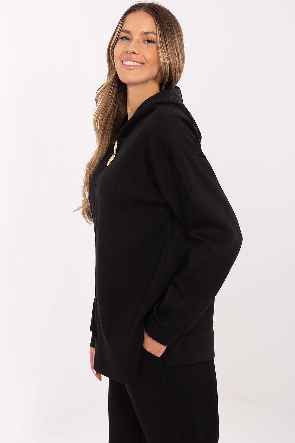   Bluza Damska Model DHJ-BL-20510.68 Black - Italy Moda 