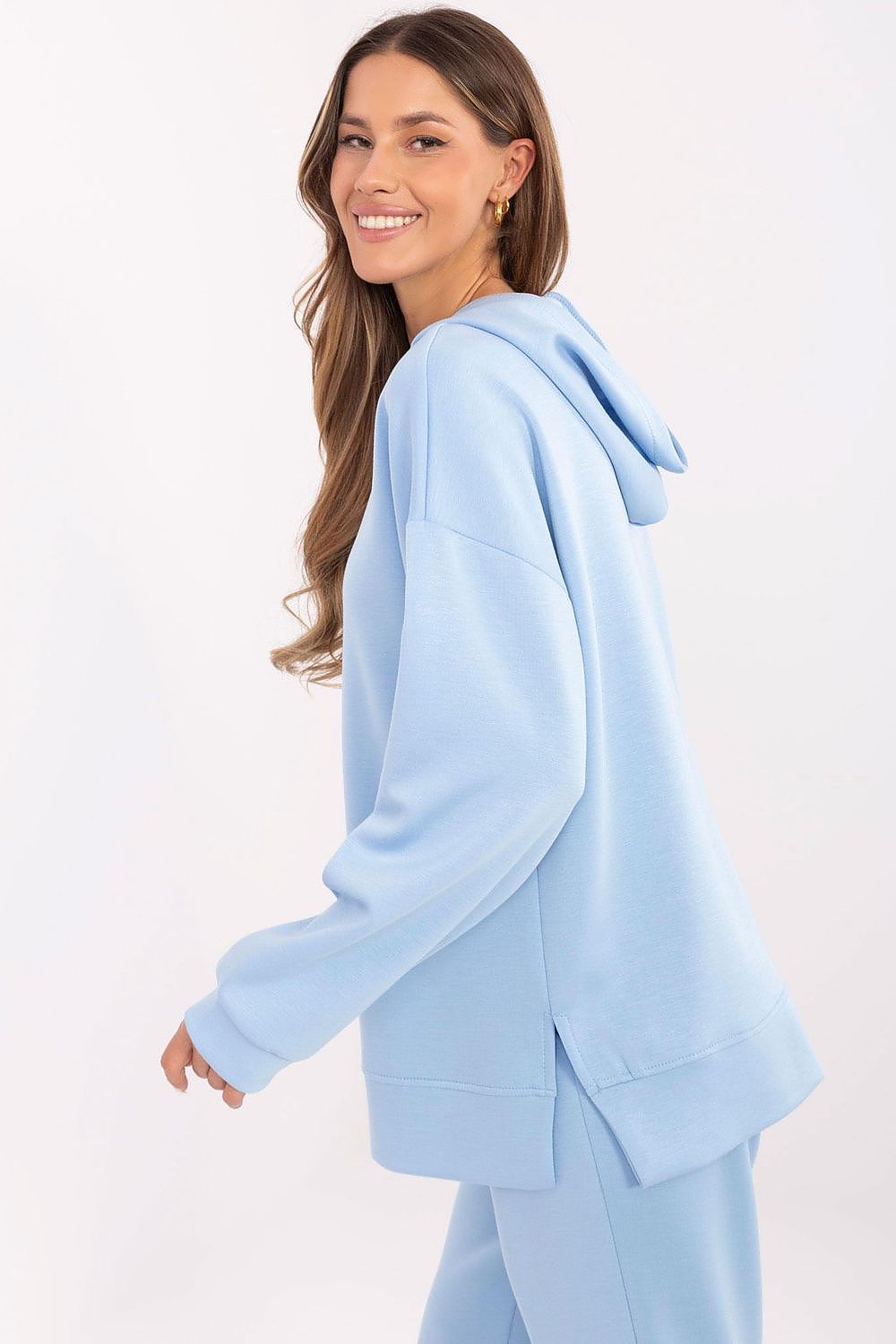   Bluza Damska Model DHJ-BL-20510.68 Light Blue - Italy Moda 