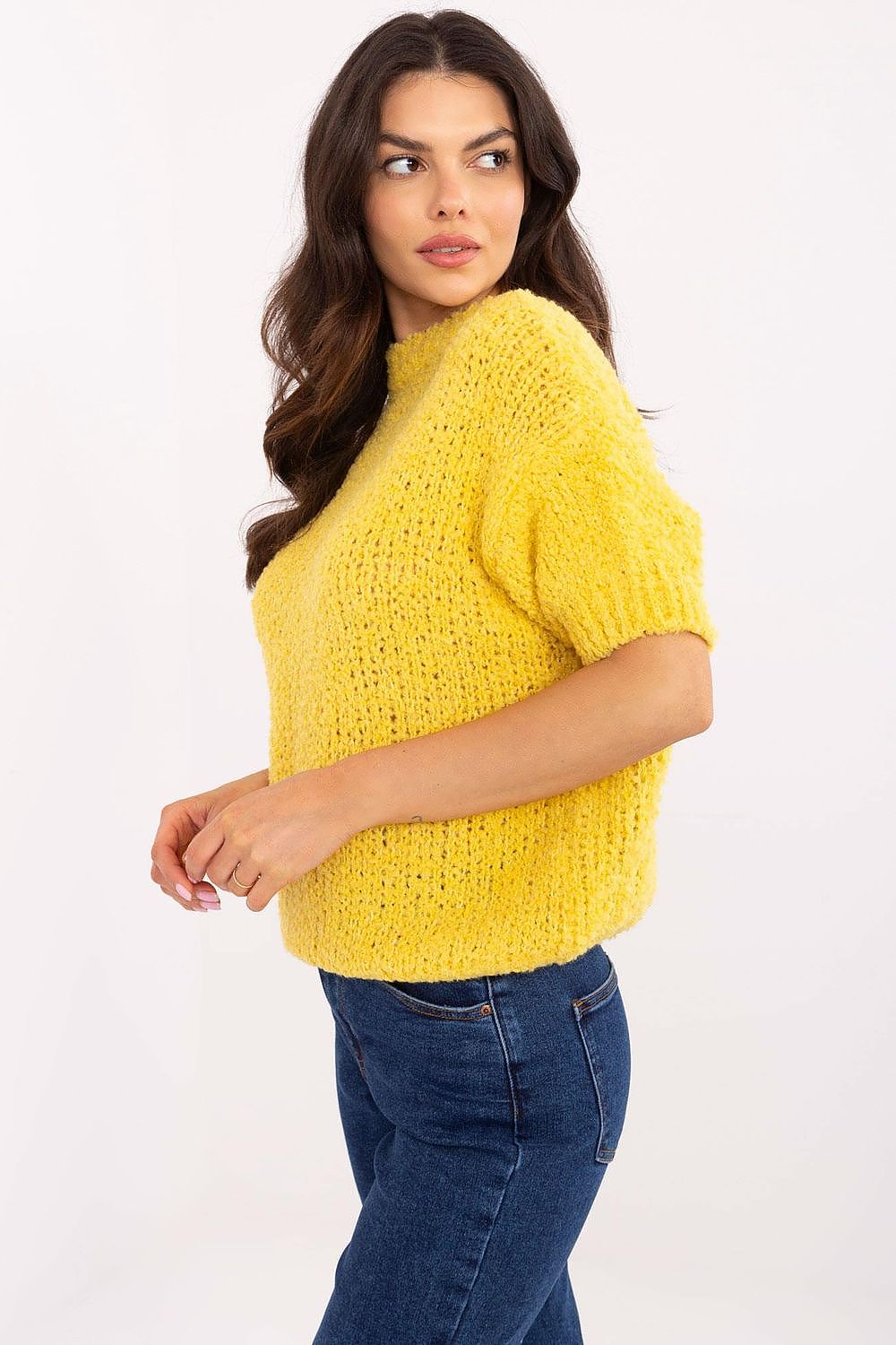   Sweter Damski Model MI-SW-2701.23 Yellow - Italy Moda 