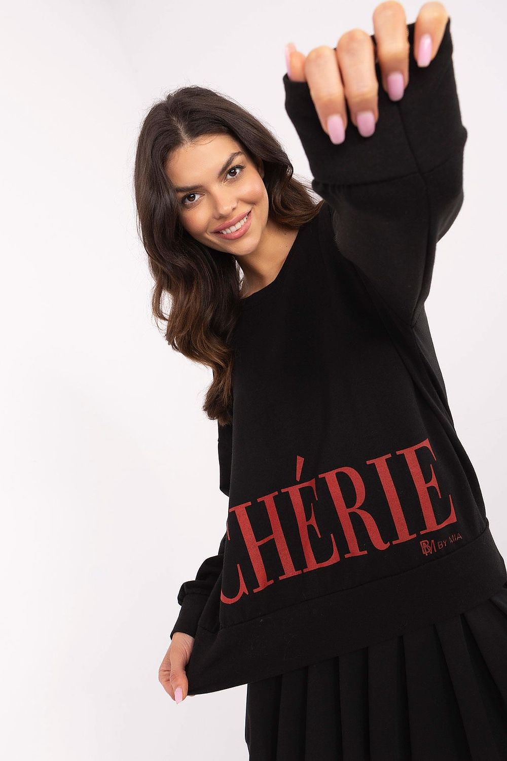   Bluza Damska Model MI-BZ-M741.24 Black - Italy Moda 