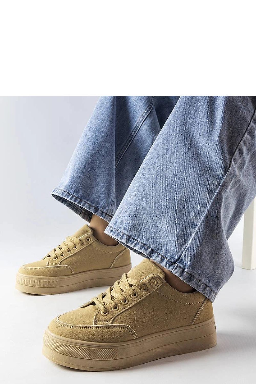   Beżowe sneakersy na platformie Amathymes - Solea 
