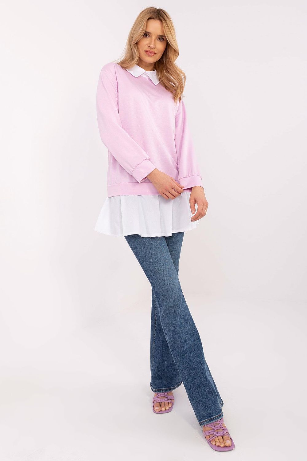   Bluzka Model MI-BZ-A5997.49 Light Violet - Italy Moda 