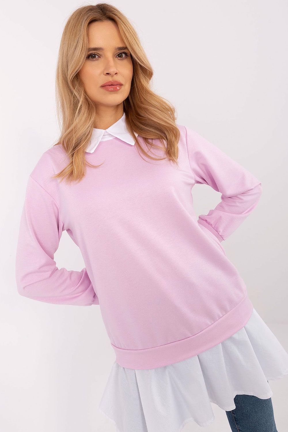   Bluzka Model MI-BZ-A5997.49 Light Violet - Italy Moda 