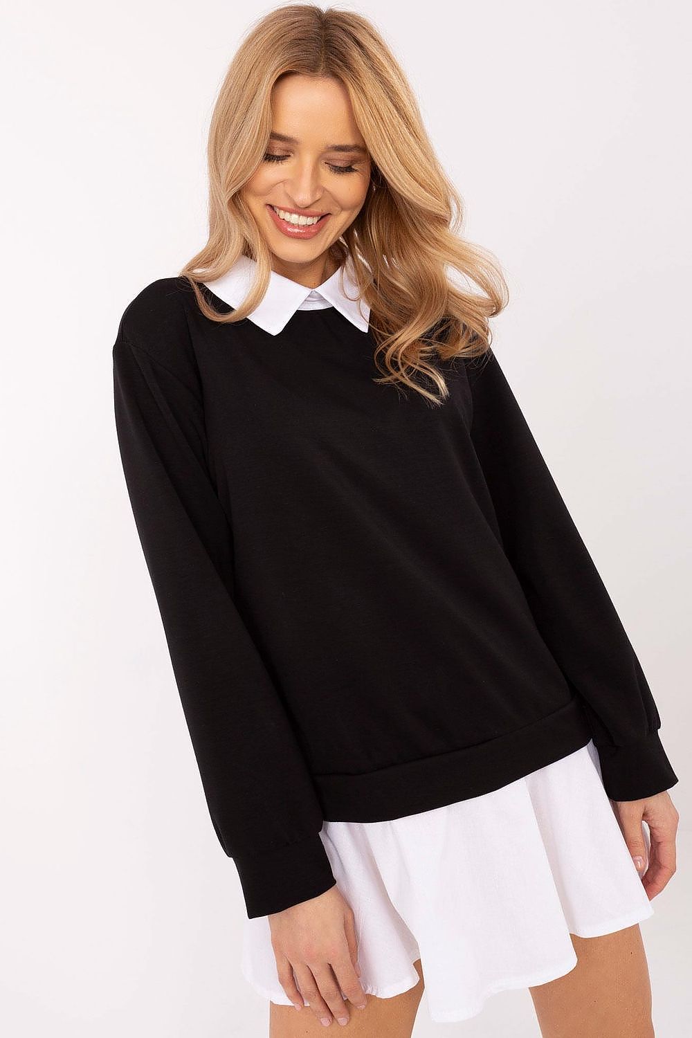   Bluzka Model MI-BZ-A5997.49 Black - Italy Moda 