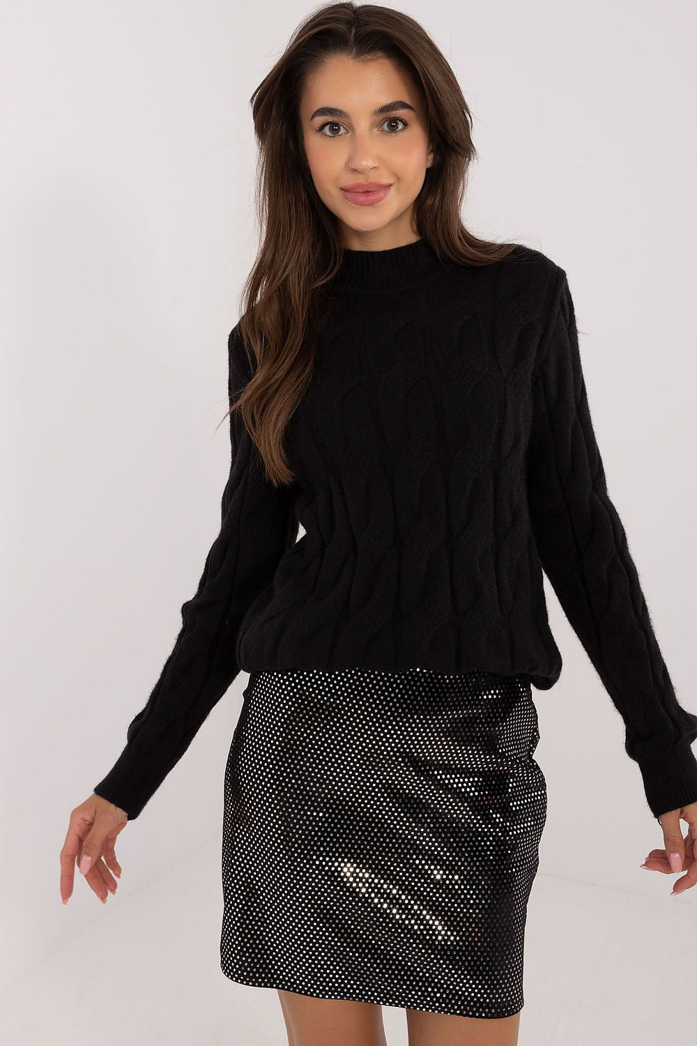   Sweter Damski Model AT-SW-2235.00P Black - AT 