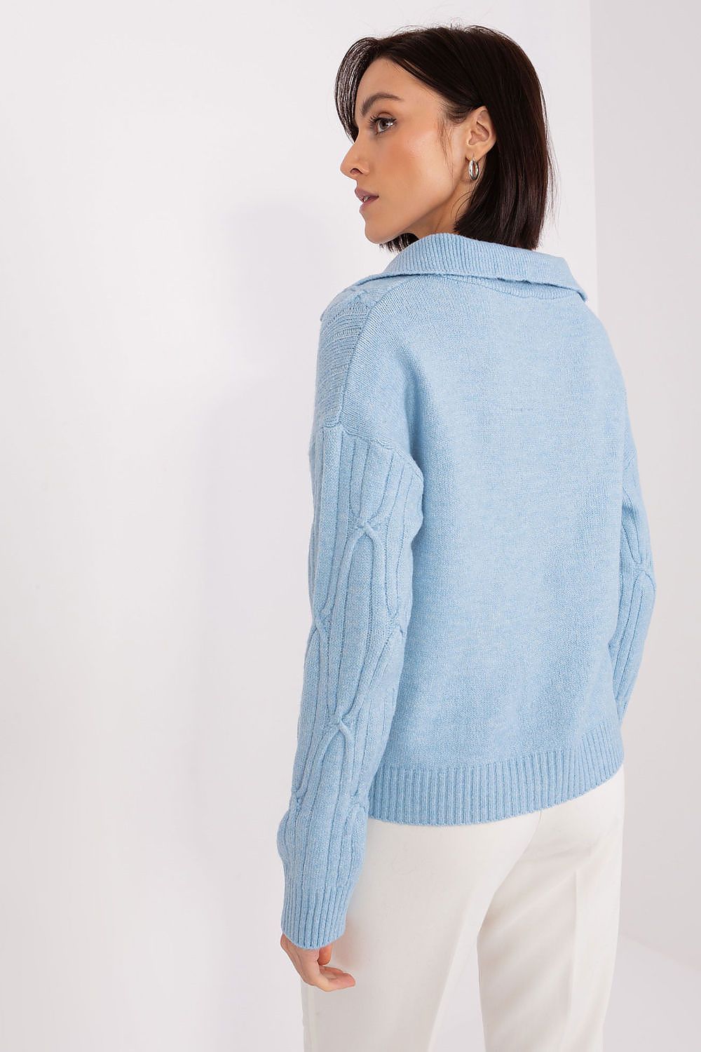   Sweter Damski Model AT-SW-2349-2.27 Light Blue - AT 