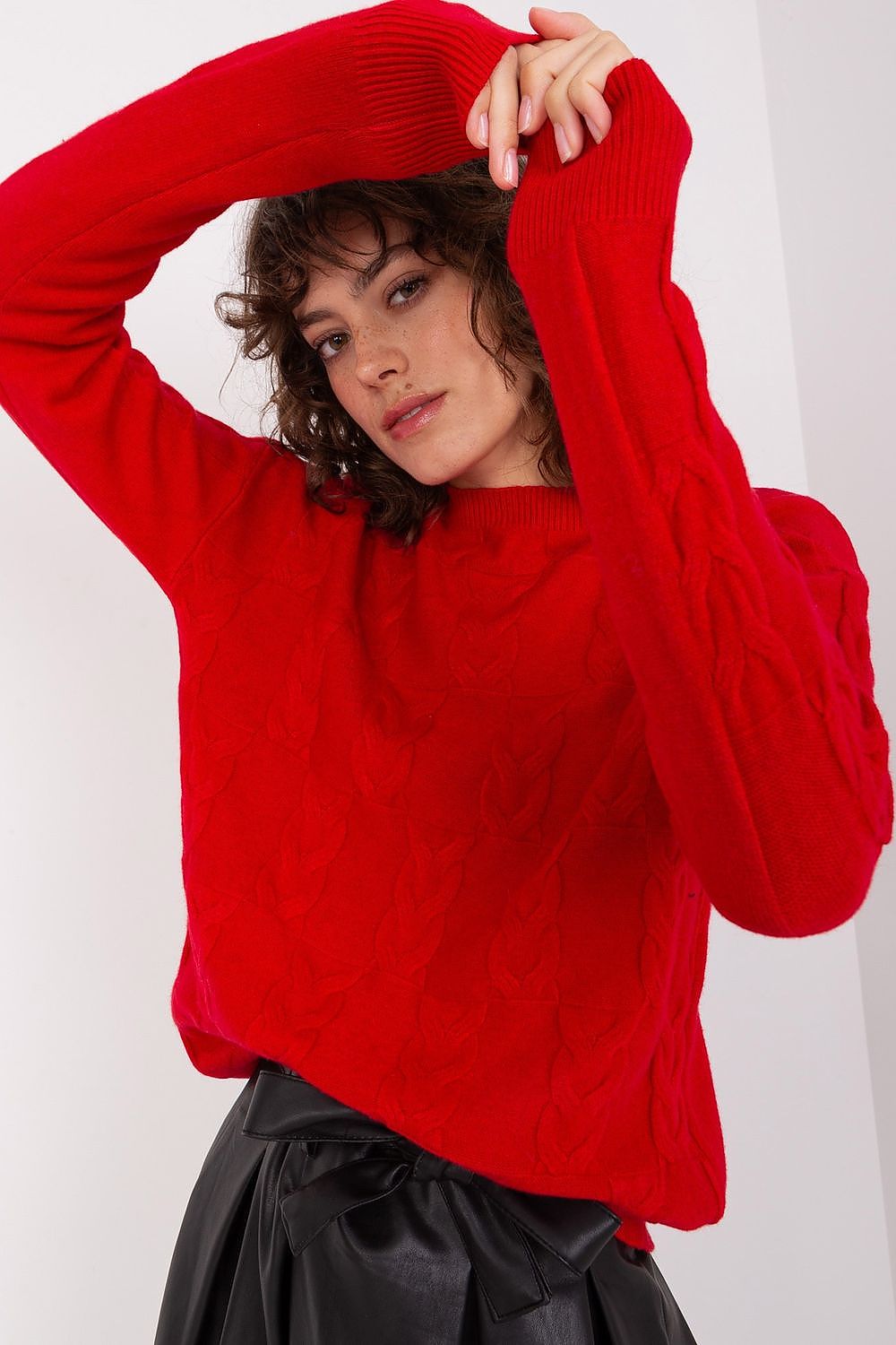   Sweter Damski Model AT-SW-2340.22 Red - AT 