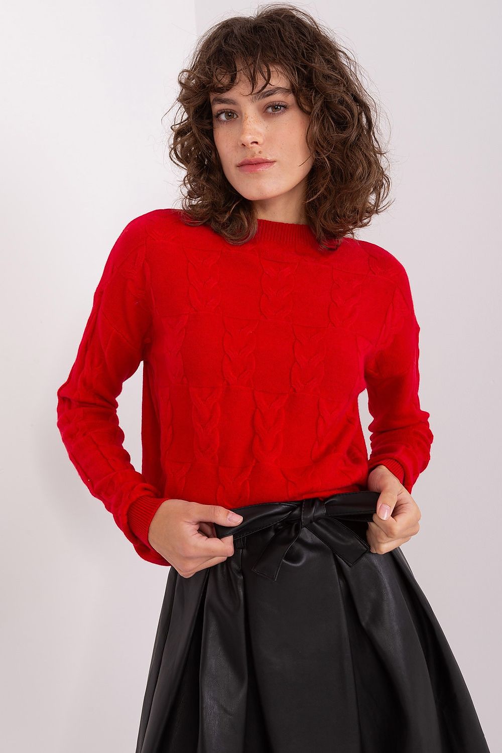   Sweter Damski Model AT-SW-2340.22 Red - AT 