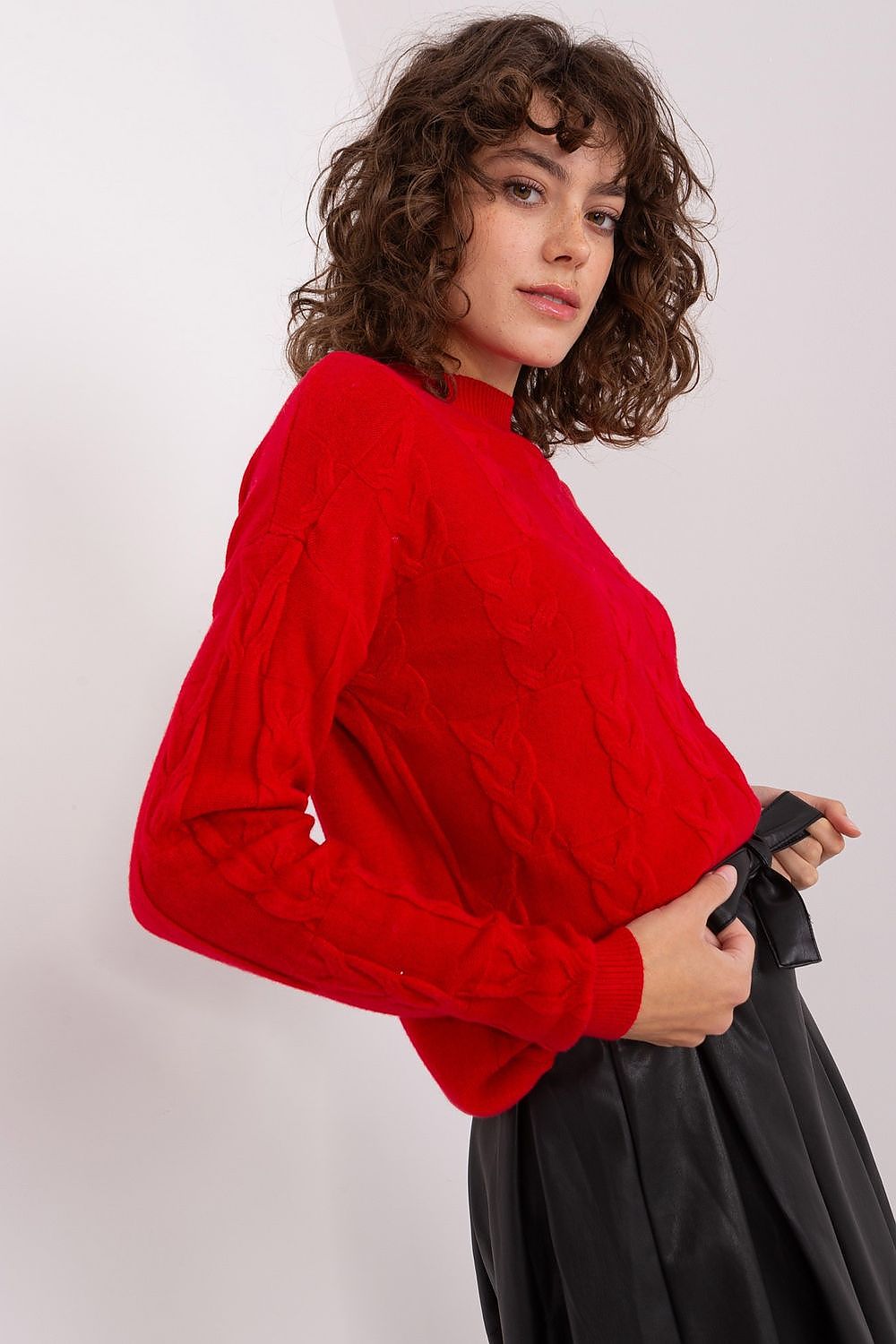   Sweter Damski Model AT-SW-2340.22 Red - AT 