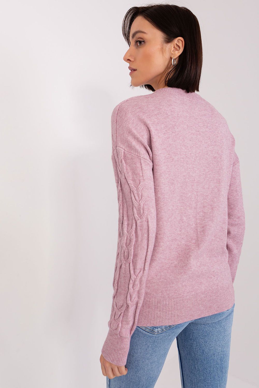   Sweter Damski Model AT-SW-2340.80 Light Violet - AT 