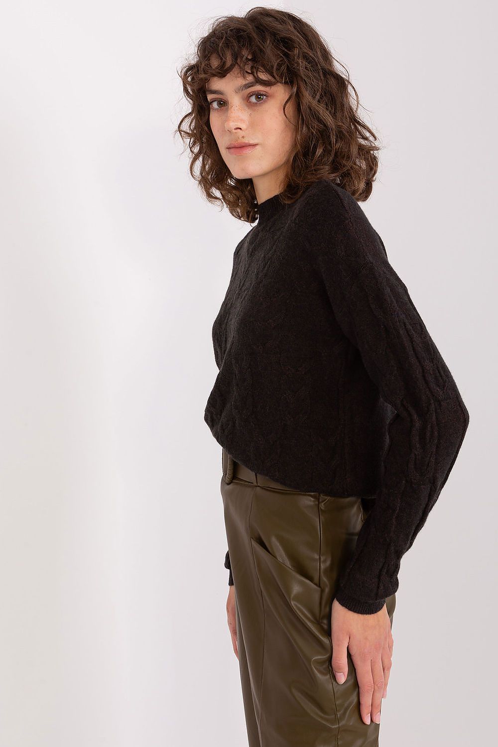   Sweter Damski Model AT-SW-2340.22 Black - AT 