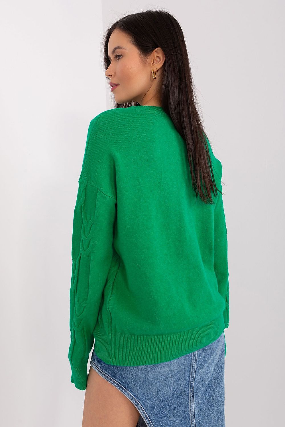   Sweter Damski Model AT-SW-2340.22 Green - AT 
