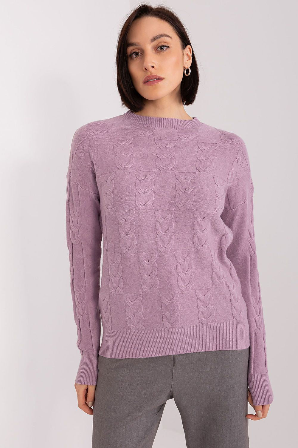   Sweter Damski Model AT-SW-2340.43 Violet - AT 