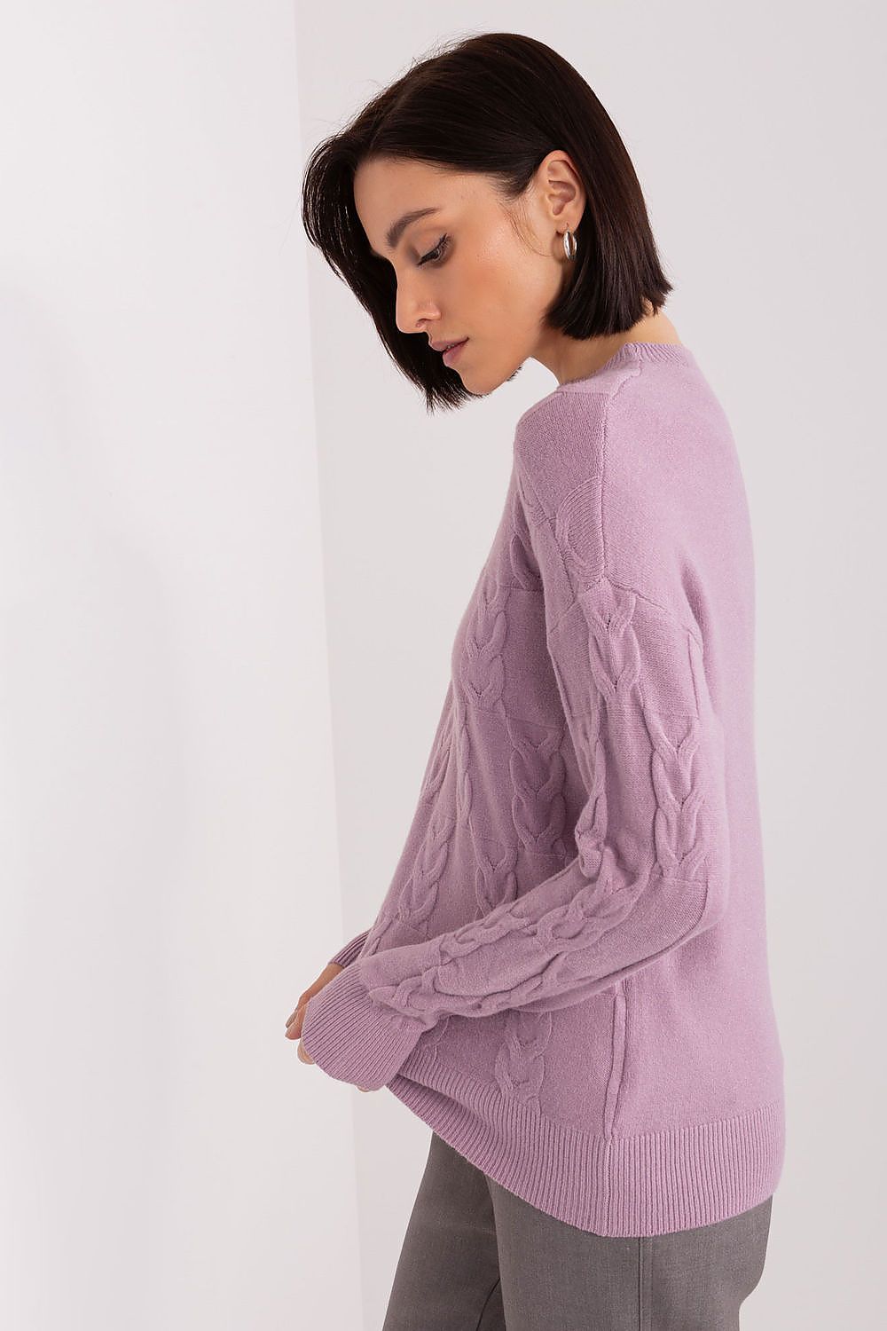   Sweter Damski Model AT-SW-2340.43 Violet - AT 
