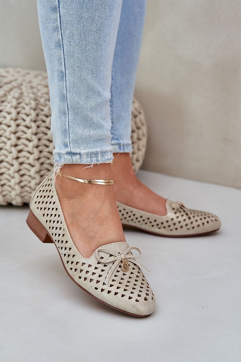   Baleriny Model Relabra ASA222-5 Gold - Step in style 