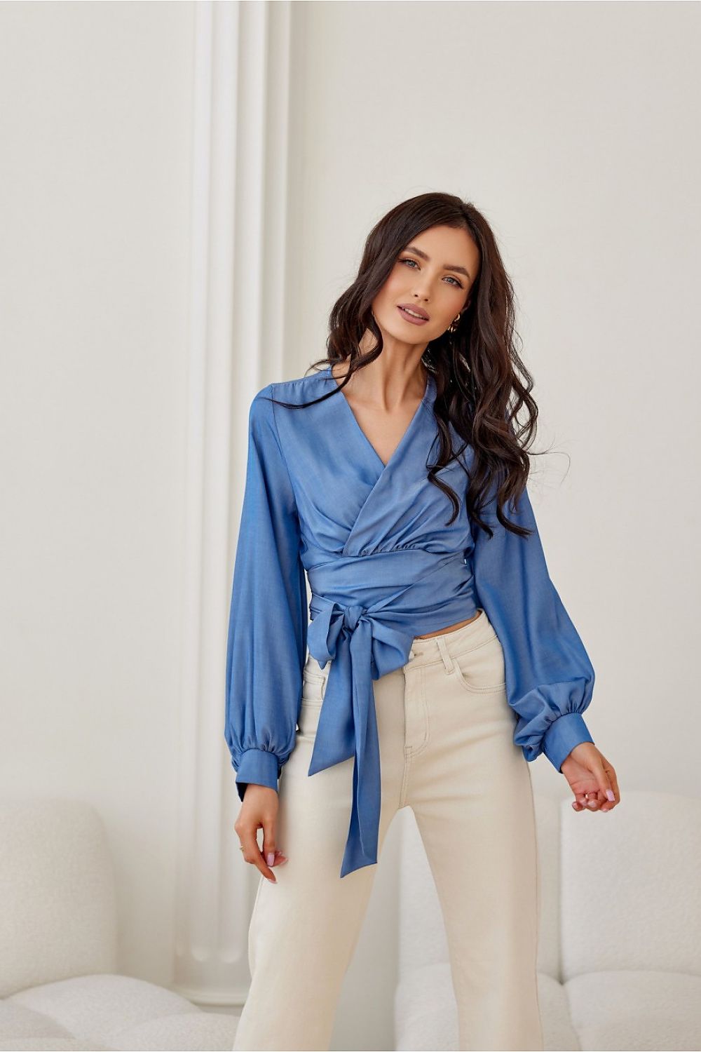   Bluzka Model Isola NIE BLU0204 Blue - Roco Fashion 