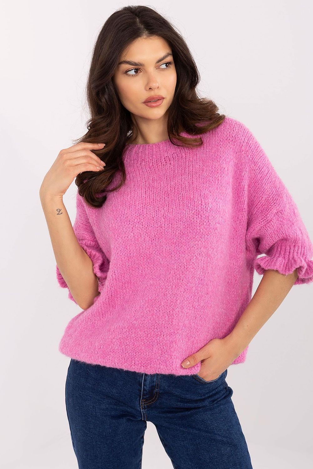   Sweter Damski Model MI-SW-2913.99 Pink - Italy Moda 