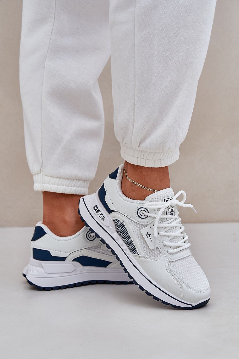   Buty Sportowe Model Big Star NN274A103 HI-POLY SYSTEM White/Navy - Step in style 